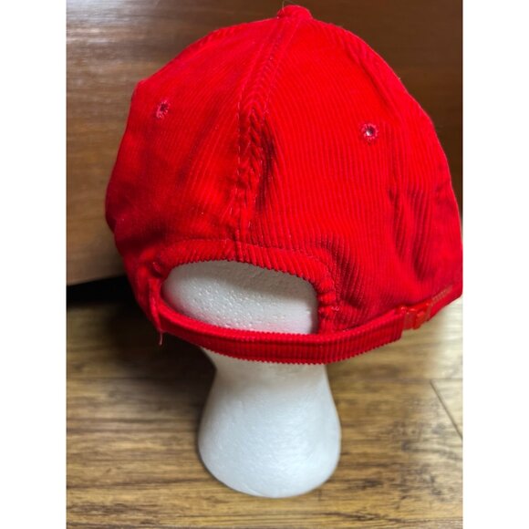 Vintage Pepsi Cola Corduroy Adjustable Trucker Hat Rare Red Rope Adult New - Picture 4 of 8